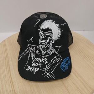 Ed Hardy Hat Cap Snap Back Mesh Trucker Embroidered Punks Not Dead Mens